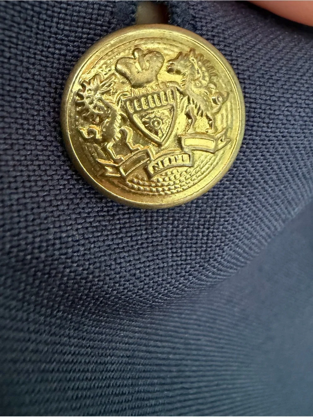 Children's Navy Blazer with Gold Buttons size 13